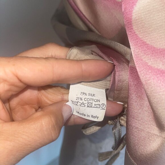 Dries Van Noten Womens Top Size Small Multicolor Floral Drawstring Casual - Picture 5 of 14